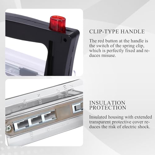 Aufsteckgriff für NH-Sicherungen,NH Handschuh,NH Sicherungshandschuh,NH Griff,NH Sicherung Kompatible Rt16 Nt00 Nt1 Nt2 Nt3 Nt4 (160×65mm,Schwartz)