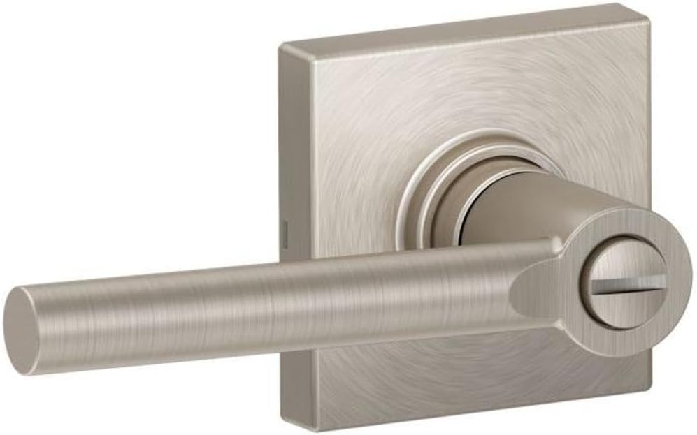 SCHLAGE J40BRW619COL J40-BRW-COL Broadway Privacy Door Lever Set with Decorative Collins Trim (Formerly Dexter)