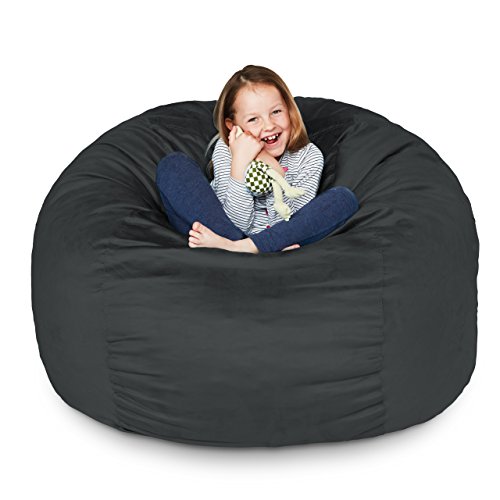Lumaland 3ft bean bag chair with microsuede cover