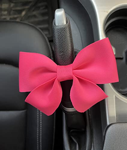 Seemehappy 2Pcs Charming Hot Pink Bowknot For Car Interior Decoration-Hot Pink #TOP3