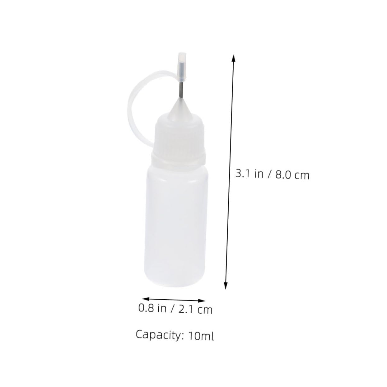 HOODANCOS 16pcs Glue Bottles Translucent Squeeze Bottles for Precision Applicator Craft Supply