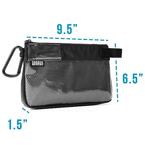 GOBAGS Production Zipper Bags - Electronics & Camera Accessories Bag - Cable organizer, Gear Accessory Pouch, Travel Camera Essentials (Small, Black, 2 pack) by GOBAGS - Used condition - Image 3