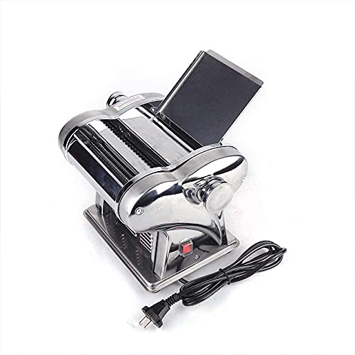 Hteedy Noodle Machine 110V 135W Electric Automatic Pasta Dough Home Use Dumpling Skin Dough Multifunctional Stainless Steel Commercial Pasta Press Maker（295 * 260Mm） #TOP2