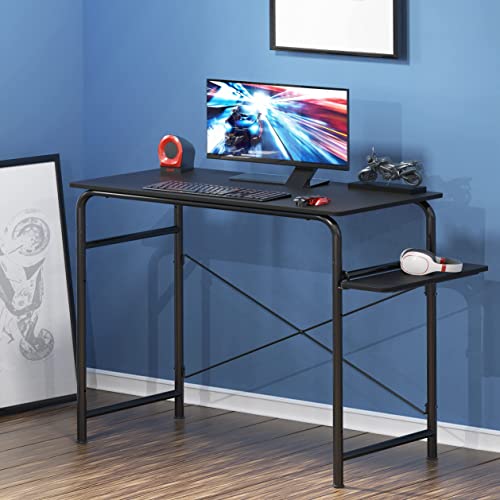Shw Harrison 31-Inch Home Computer Desk With Shelves, Black #TOP4