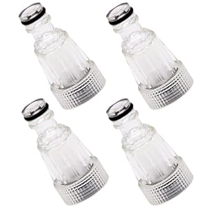 4 Piezas Hidrolimpiadora Filtro, Hidrolimpiadora De Alta Presion Accesorios De Filtro, Adecuado para La MayoríA De Los Conectores De Filtro De Entrada De Agua De MáQuinas De Lavado De Autos De 25 Mm
