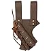 Medieval Renaissance Hawk Wood Genuine Real Leather Sword Right Hand Frog Black