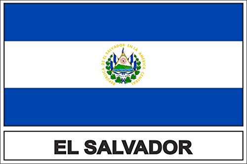 Akachafactory Autocollant Sticker Drapeau ES el Salvador