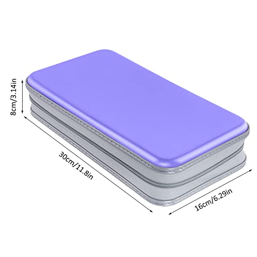 Siveit Cd Case Holder, 80 Capacity Cd/Dvd Case Holders Wallet Hard Plastic Cd Dvd Disc Cases Storage Binder For Car Home Office Travel (Lavender) #TOP5