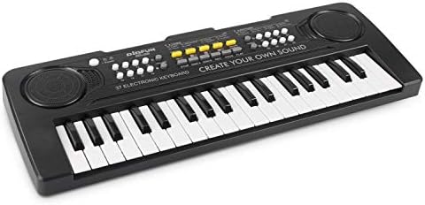 aPerfectLife Kids Keyboard Piano, 37 Key Portable Electronic Piano for Kids, Digital Music Piano Keyboard Educational Toys for 3 4 5 6 7 8 Year Old Girls Boys (Black)