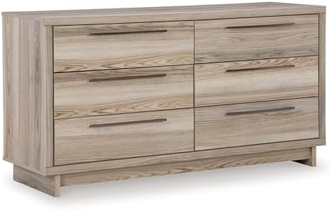 Amazon.com: Signature Design by Ashley Cielden Coastal 6-Drawer Dresser ...