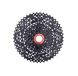 Ultralight Bike Flywheel Ultra Light Road Bike fl M+T+B Bike 9 Speed Cassette 9S 36/40/42/46/50T Mountain Bicycle Sprocket K7 9v Freewheel High Steel Black Silver(9S 50T Black)