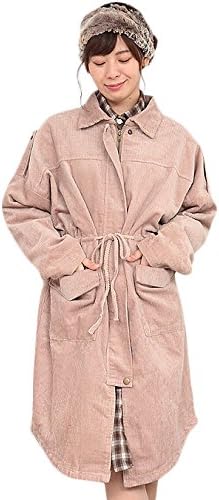 Amazon コーデュロイ ジャケット レディース 大きいサイズ アウター ロング 長袖 コーデュロイジャケット L Ll コート 秋冬 ブルゾン カジュアル 茶色 韓国 可愛い 大人 グレー ピンクベージュ ブラウン コーデュロイ 生地 ピンクベージュ コート ジャケット 通販