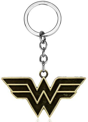 XYXK Keychains New Wonder Woman Keychain Dc Comics Super Heros Keyring Metal Key Chains Chaveiros Key Ring Holder Jewelry Gifts