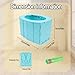 Xanadued Travel Potty for Kids, Portable Potty Seat for Toddler Travel, Reusable Portable Folding Potty for Toddler, with Cleaning Bags Easy to Clean & Lightweight for Car, Camping (Blue)