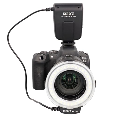 Makro Ringblitz Ringleuchte DSLR SLR Kameras Blitz Dauerlicht auch für Videoaufnahmen FC100