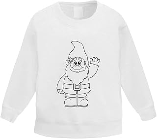 Azeeda 'Waving Gnome' Kid's Sweatshirt/Jumper (3-4 Years) (KW00037093)