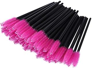 Tbestmax 300 PCS Disposable Mascara Eyelash Wands Brush Spoolies for Eyelash Extension Eyebrow and Makeup Color Black