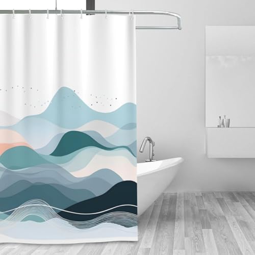 Rideau de douche imperméable Mexpekil pour stopper l'eau sur le sol