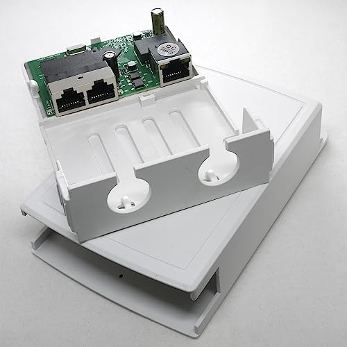 DSLRKIT 1 to 2 Gigabit PoE Extender Cascade Repeater Outdoor Rainproof 3-Port PoE Switch
