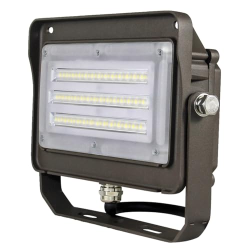 Kadision LED Flood Light with Dusk-to-Dawn Photocell Adjustable U-Bracket, 50W (250W Equivalent), Waterproof Outdoor Area Lighting, 5000K 6500lm 100-277Vac ETL Listed by kadision - Used condition - CA$43.64