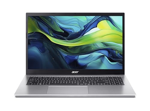 acer Aspire Go 15 (AG15-42P-R8SZ) Laptop, 15,6 FHD IPS Display, AMD Ryzen 7 5825U, 16 GB RAM, 512 GB SSD, AMD Radeon Grafik, Windows 11, QWERTZ Tastatur, Silber