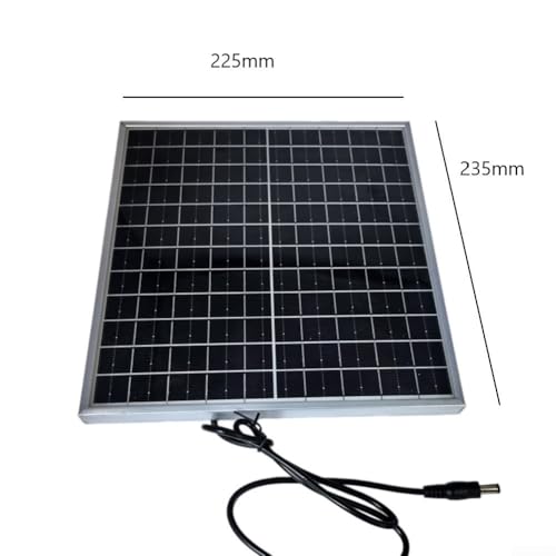 Panel solar monocristalino de 12 W de alta resistencia con conector CC 3