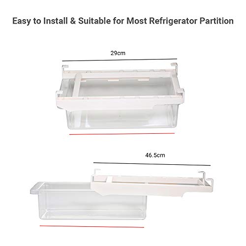 DECDEAL Organizador de gaveta para geladeira Caixa de armazenamento do refrigerador Suporte de armaz