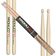 LIGHT & FAST: Rock maple 7A profile gives an ultra-light, fast stick with a very low fatigue factor ideal for finesse-based players and longer sets. 7A DIMENSIONS: Approx. 39.5cm length and 1.4cm diameter offer a slim, agile feel that suits jazz, fun...