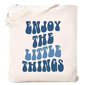 Canvas Tote Bag with Inner Pocket Aesthetic Reusable Grocery Shopping Bags Shoulder Bag Book Tote Gifts