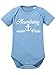 Produktbild clothinx Hamburg, meine Perle, Lustiges Fussballmotiv Baby Body Bio Himmelblau Gr. 62