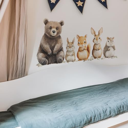 Vinilos decorativos bosques para pared de PVC infantil miniatura 3