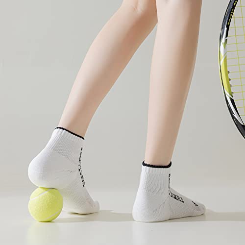 Mcool Mary Women's Ankle Athletic Running Socks Comfort Fit Cotton Cushioned Performance Low Cut Socks For Women 3Pairs #TOP1
