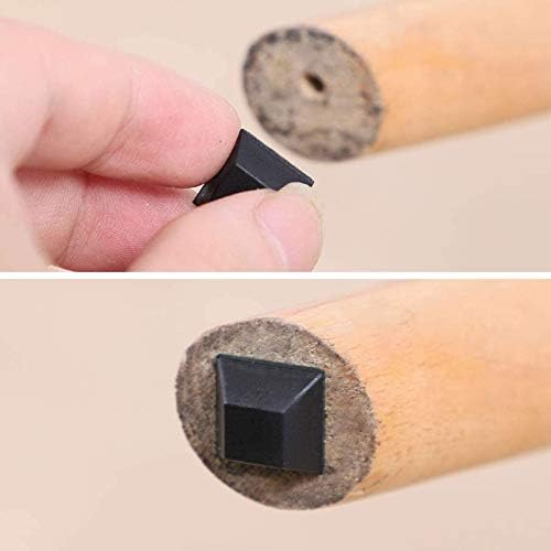 Black Rubber Feet (12Pack) Self Stick Bumper Pads - Adhesive Tall Square Bumpers for Electronics, Appliances, Furniture