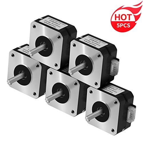 Twotrees Nema17 - Motor paso a paso (38 mm), 17HS4023, 5pcs, 5