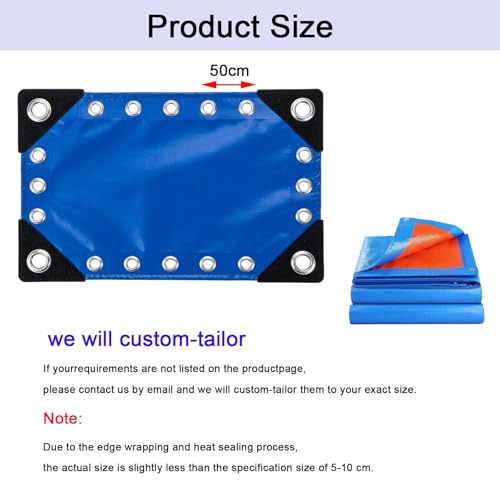 Lona de protección impermeable multiusos para funda protectora azul 3