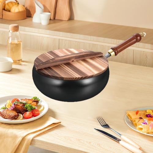 Wok para cocinar con tapa de 11 pulgadas miniatura 5