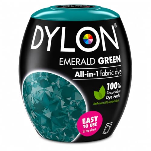 Image of All-in-1 Fabric Dye Emerald Green – Permanent High-Intensity Textile Dye for Cotton, Linen, Viscose, and Polyester Blend Fabrics – Easy Application, Long-Lasting Color, Machine Wash Safe