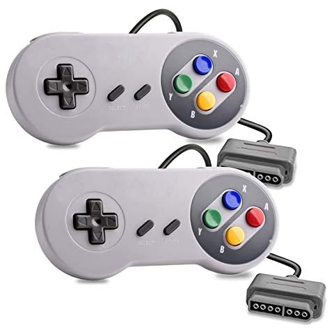 Veanic 2-Pack Replacement Controller Gamepad Compatilbe with SNES - 7 Pin Connector Cover