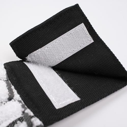 Image of Ritz Premium 100% Cotton Solid and Multi Check Kitchen Tie Towel, Absorbent, Super Soft, and Fast Drying Hang Towel, Set of Two, Black
