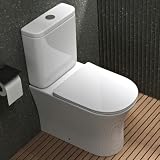 Mai & Mai Stand WC mit Spülkasten spülrandloses-WC bodenstehende-Toilette
