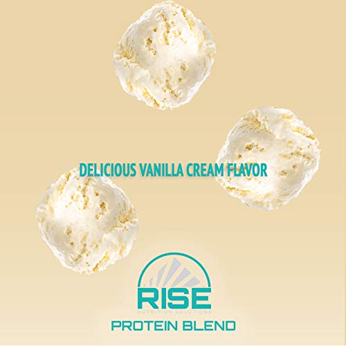 Rise Nutrition Solutions Protein Powder – Whey Protein Concentrate – Protein Powder Weight Gain – Vanilla Lean Protein Powder, 2.91 Lbs #TOP1