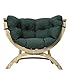 Produktbild AMAZONAS Lounge Sessel Siena Uno Green weatherproof aus FSC Fichtenholz ca. 120 x 95 x 60 cm bis 150 kg in Grün