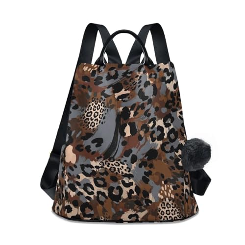 Sac à dos femme léopard et pois pour transporter vos affaires