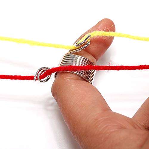 YICBOR Metal Knitting Thimble Norwegian with 2 Yarn Guides #624144 Knitting Thimble with 4 Yarn Guides #624147 - Thumbnail 3
