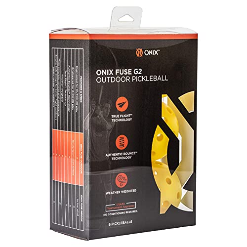 Onix Bolas de pickleball Fuse G2 para ambientes externos