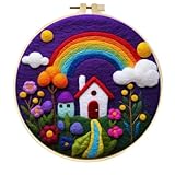 Kit de feutrage à l'aiguille : ce kit de feutrage à l'aiguille est fabriqué en laine de fibre douce, laine naturelle de haute qualité, moelleuse et douce, durable et pas facile à effondrer. C'est une activité familiale intime