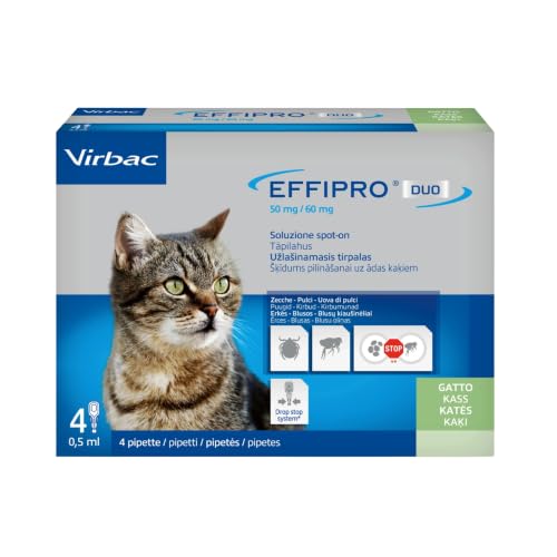 Virbac 104836022 Effipro'Duo Gatto 4Pip