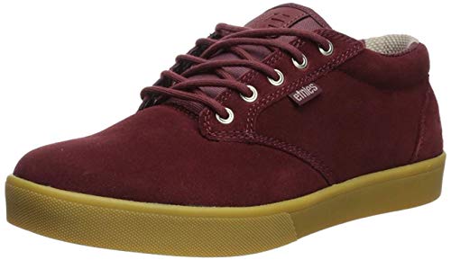 Etnies Men's Jameson MID Crank Skate Shoe, Burgundy/Gum, 8.5 Medium US
