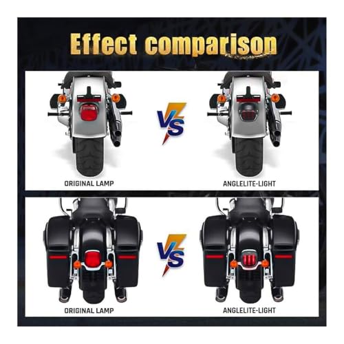 Accessoire de feu arrière LED moto pour Softail et Dyna