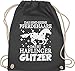 Shirtracer Pferde Geschenk und Reiten Zubehör - Das sind keine Pferdehaare - Das ist Pferde Glitzer - weiß - Unisize - Dunkelgrau - Geschenk - WM110 - Turnbeutel und Stoffbeutel aus Baumwolle